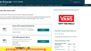 Vans UK discount codes and deals: February - The Telegraph