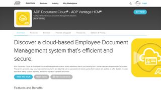 ADP Document Cloud® - ADP Vantage HCM® by ADP, LLC | ADP ...