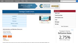 Vantage Credit Union - Bridgeton, MO - Credit Unions Online