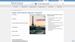 Register Now - Vantage Travel