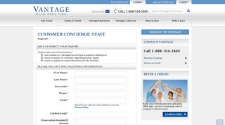 Customer Concierge Staff - Vantage Travel