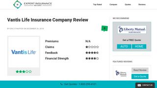 Vantis Life Insurance Company Review & Complaints | Term, Whole ...
