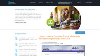 Launch Virtual Terminal for Vantiv Mobile Accept using the web ...
