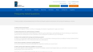 Frequently Asked Questions - VAPR Federal Credit Union ::