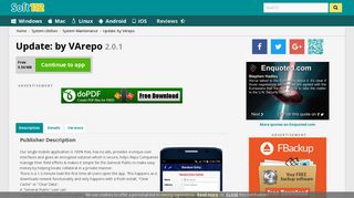 Update: by VArepo 2.0.1 Free Download
