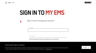 Log in | EMS - EMS Dental