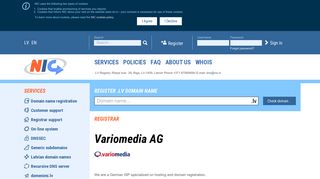 Variomedia AG - Nic.lv