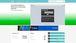webmail.variomedia.de - Variomedia Webmail :: Welcome ... - Sur.ly