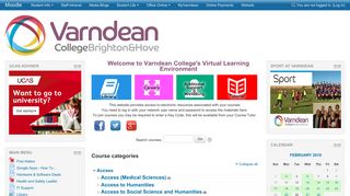 Welcome to Varndean College's Moodle