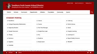 Student Portal / Student Portal - Southern York County School District