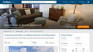 Varsity House at Muncie Apartments For Rent in Muncie, IN - ForRent ...