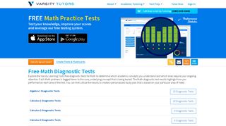 Free Math Practice Tests - Varsity Tutors