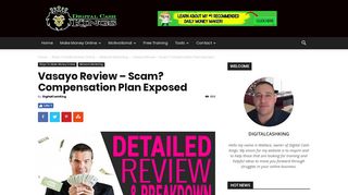 Vasayo Review - Scam? Compensation Pay Plan Exposed