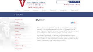 Students - Villa Angela-St. Joseph High School - Cleveland, OH
