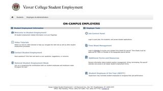 On-Campus Employers - JobX