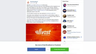 Vast Broadband - Attention iw.net and rushmore.com email... | Facebook