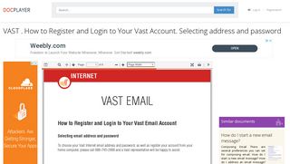 VAST . How to Register and Login to Your Vast Account. Selecting ...