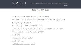 I'm a Free WiFi-User - VAST