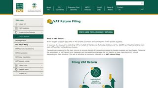 VAT Return Filing | GAZT - Value Added Tax