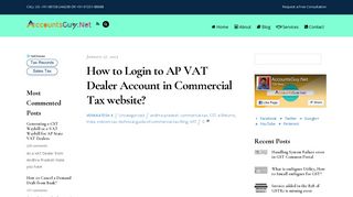 How to Login to AP VAT Dealer Account in Commercial Tax website ...