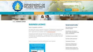 BUSINESS LICENCE - Department of Inland Revenue
