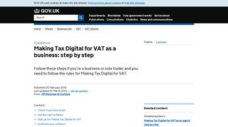 Use software to submit your VAT Returns - GOV.UK