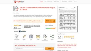 Fillable Online Access vatterott.instructure.com. Log In to Canvas Fax ...