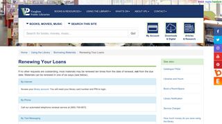Renewing Your Loans - Vaughan Public Libraries