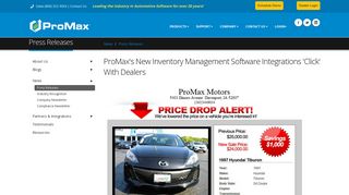 ProMax's New Inventory Management Software Integrations 'Click'