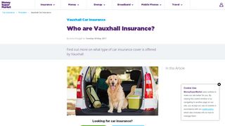 Vauxhall Car Insurance & Contact Details | MoneySuperMarket