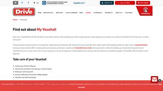My Vauxhall Account | Drive Vauxhall