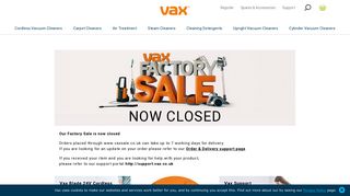Vax Factory Sale