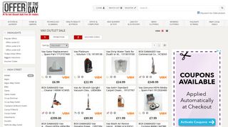 Vax Outlet Sale - See all Vax Outlet clearance items - Offer of the Day