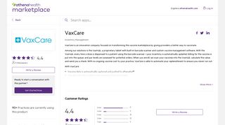VaxCare | Marketplace | athenahealth