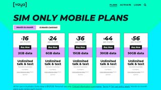 Cheap Mobile Phone Plans & Cheap SIM Plans | Vaya Australia