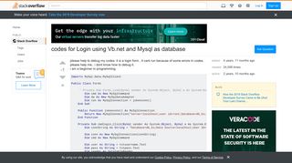 codes for Login using Vb.net and Mysql as database - Stack Overflow