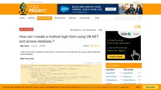 How can I create a multivel login form using VB.NET and access ...