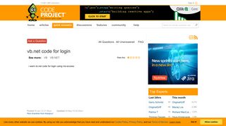 vb.net code for login - CodeProject