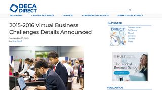 2015-2016 Virtual Business Challenges Details Announced - DECA ...