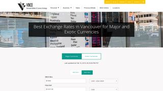 Best Exchange Rate in Vancouver - Currency Exchange Rates | VBCE