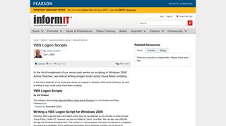 Logon Script Line by Line | VBS Logon Scripts | InformIT