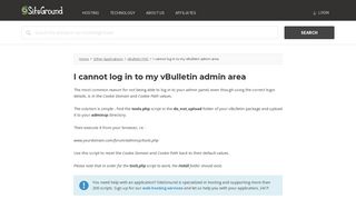 I cannot log in to my vBulletin admin area - SiteGround