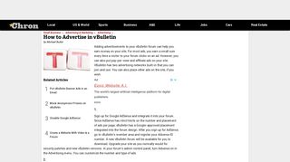How to Advertise in vBulletin | Chron.com