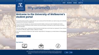 My.unimelb student portal - The University of Melbourne