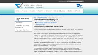 Victorian Student Number (VSN)