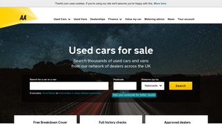 AA Cars - Used cars for sale & second hand cars