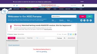 MoneySavingExpert.com Forums - Board Agreement - Can't login to vcbet