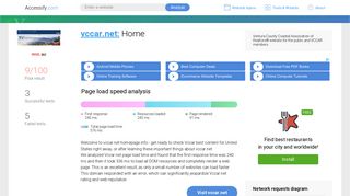Access vccar.net. Home