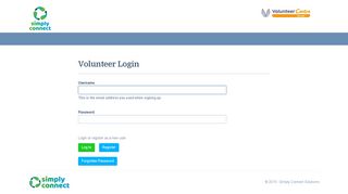 Volunteer Login - - VMS
