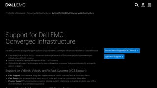 Support for Dell EMC Converged Infrastructure | Dell EMC US
